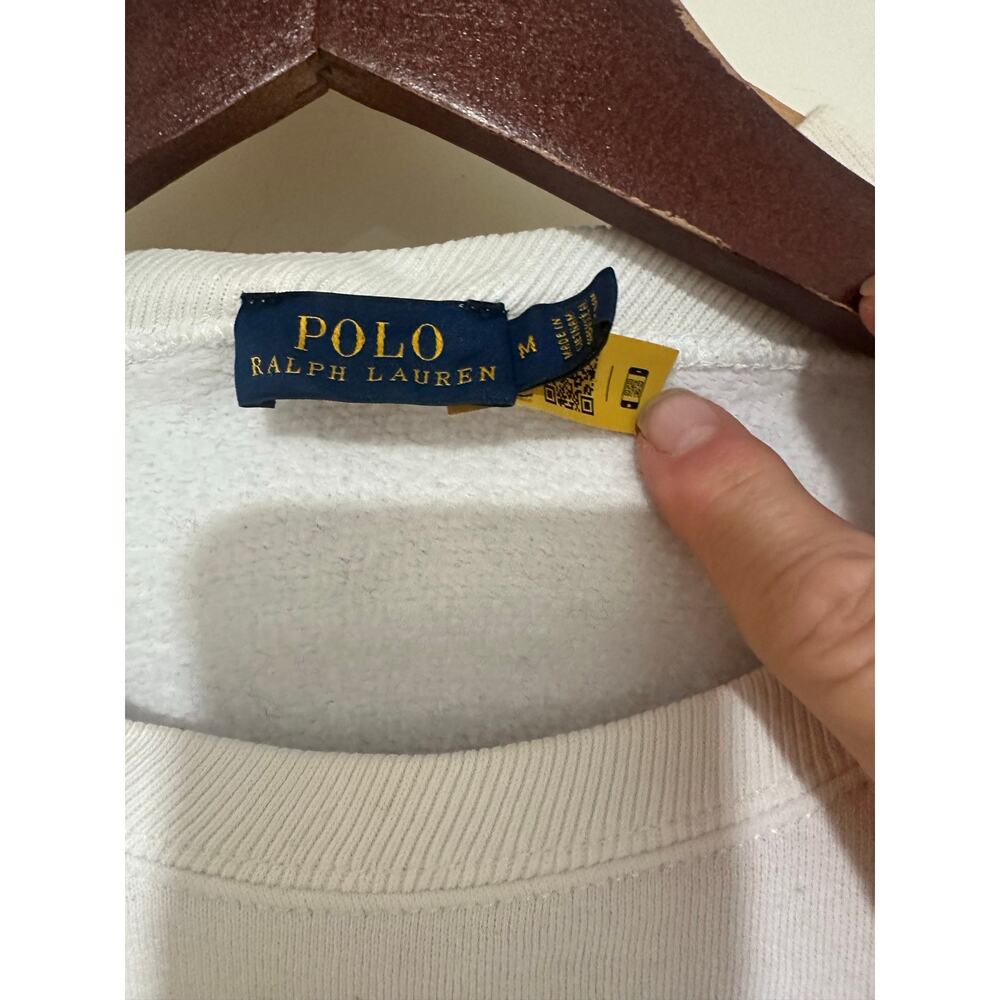 Ralph Lauren Women Top Rare Polo Bear Fleece Sweatshirt M Limited Edition - Picture 4 of 4